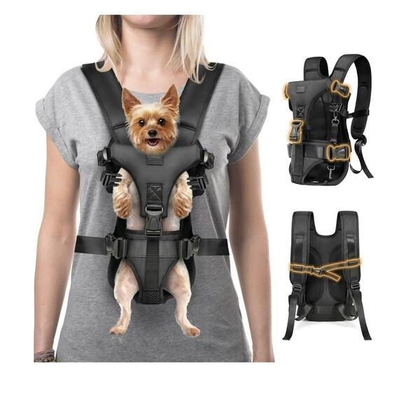 Dog Front Carrier Backpack, Small Dog 6-17 lbs - Picture 1 of 3
